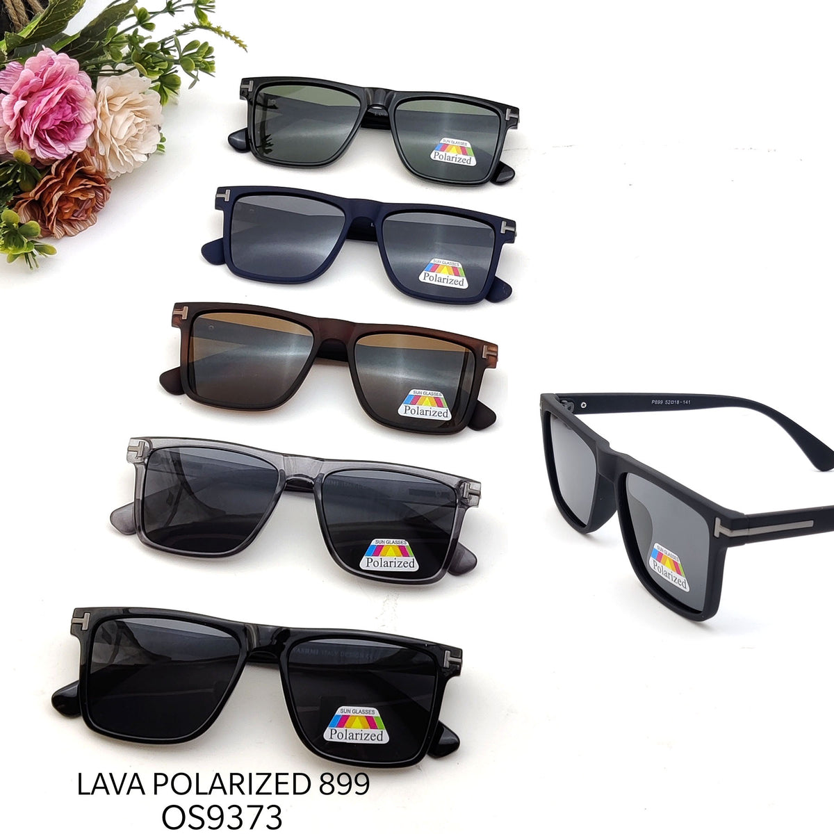 LAVA Polarized P899 Rectangular Sunglasses