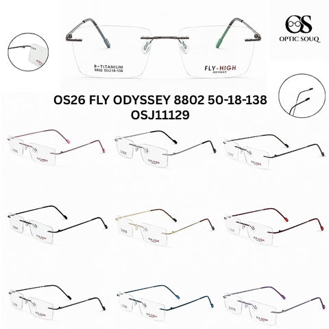 OS26 FLY ODYSSEY 8802 - Rimless Metal Eyewear