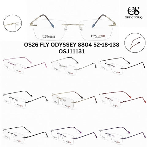 OS26 FLY ODYSSEY 8804 - Rimless Metal Eyewear