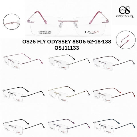 OS26 FLY ODYSSEY 8806 - Rimless Metal Eyewear