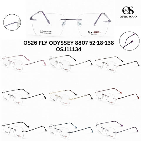 OS26 FLY ODYSSEY 8807 - Rimless Metal Eyewear