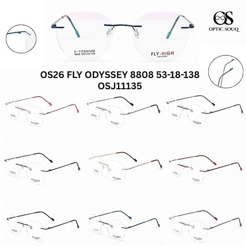 OS26 FLY ODYSSEY 8808 - Rimless Metal Eyewear