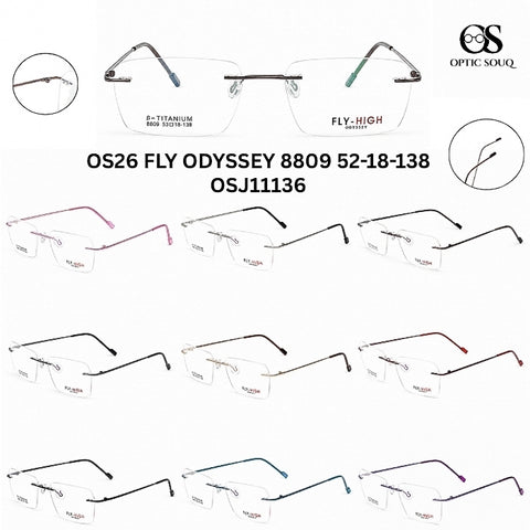 OS26 FLY ODYSSEY 8809 - Rimless Metal Eyewear