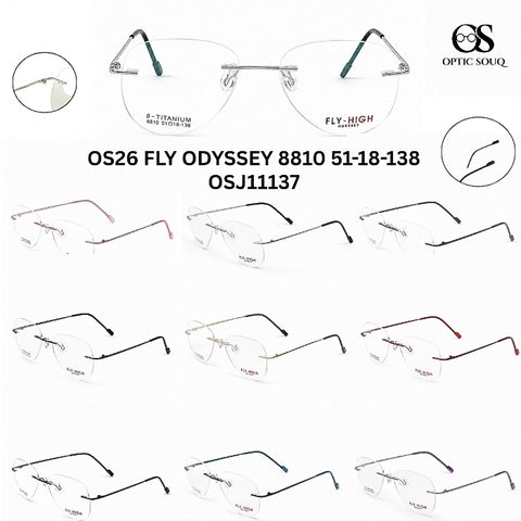 OS26 FLY ODYSSEY 8810 - Rimless Metal Eyewear