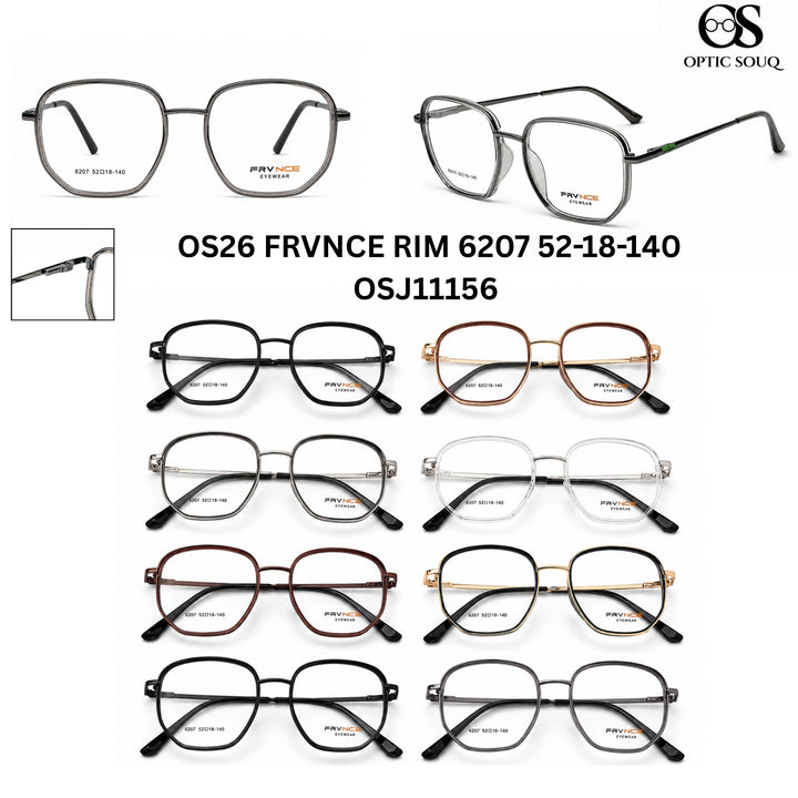FRVNCE RIM 6207 Geometric metal eyewear colour options