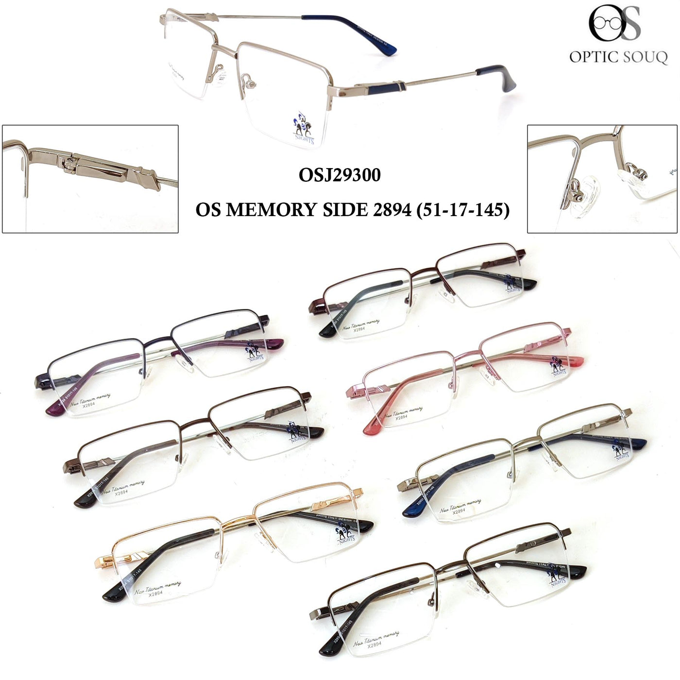 os memory side 2894 mens metal frame