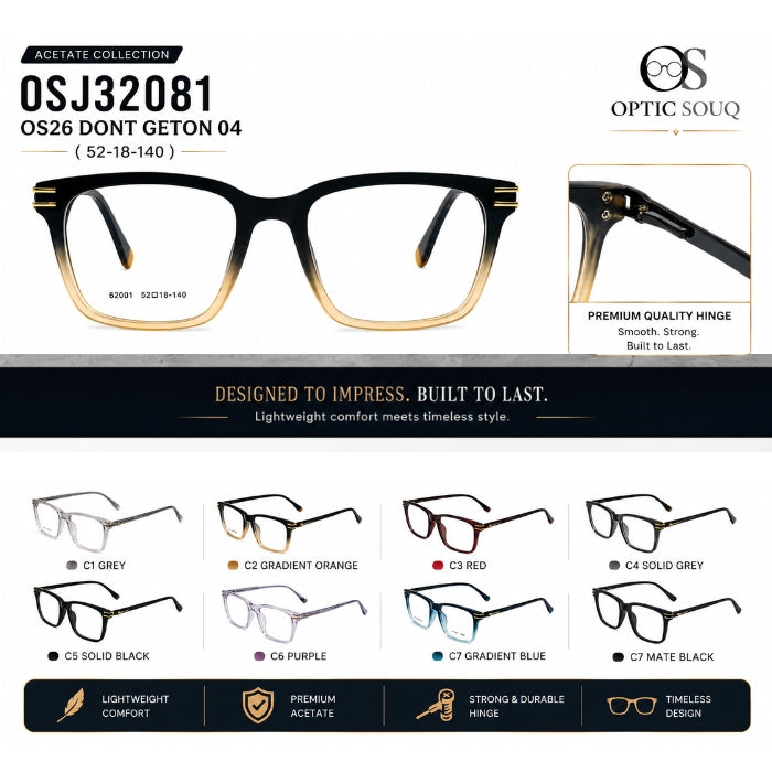 OS26 DONT GETON 04 acetate eyewear 52-18-140