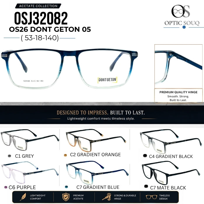 OS26 DONT GETON 05 acetate eyewear 53-18-140