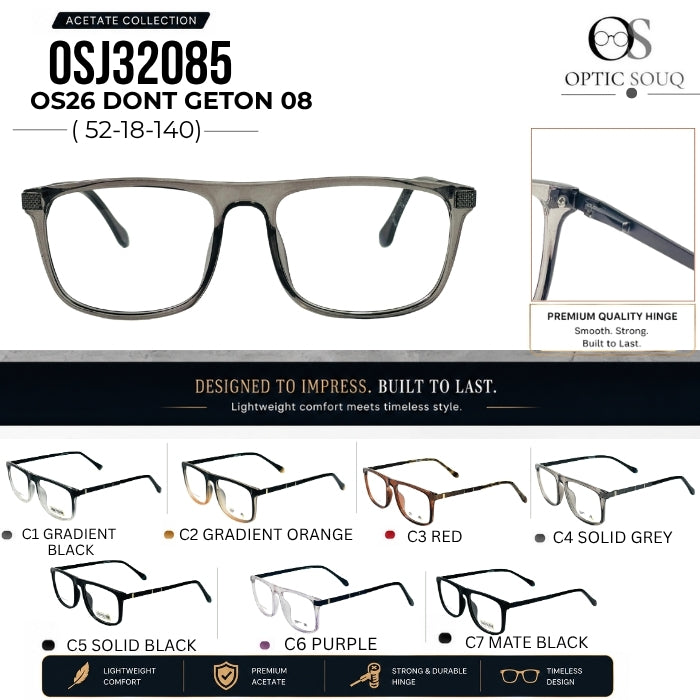 OS26 DONT GETON 08 acetate eyewear 52-18-140
