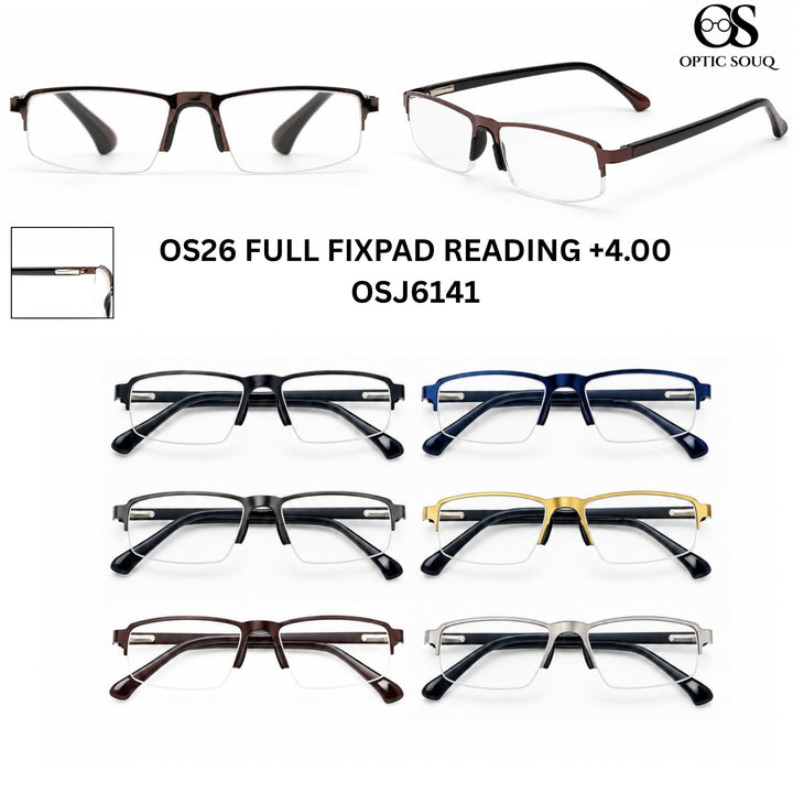 OSJ6141 OS26 FULL FIXPAD READING +4.00 in six colour options