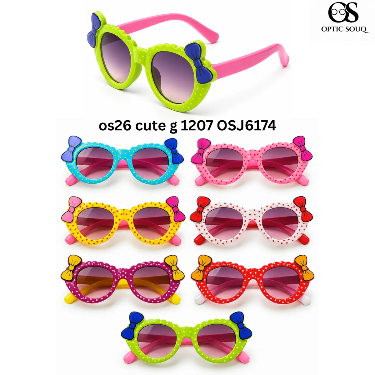 OSJ6174 OS26 Cute G 1207 Kids Sunglasses colour variants