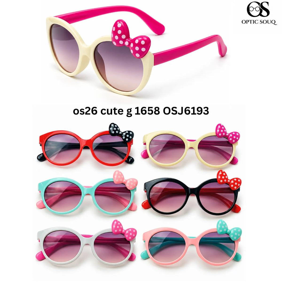 OSJ6193 OS26 Cute G 1658 Kids Sunglasses colour variants