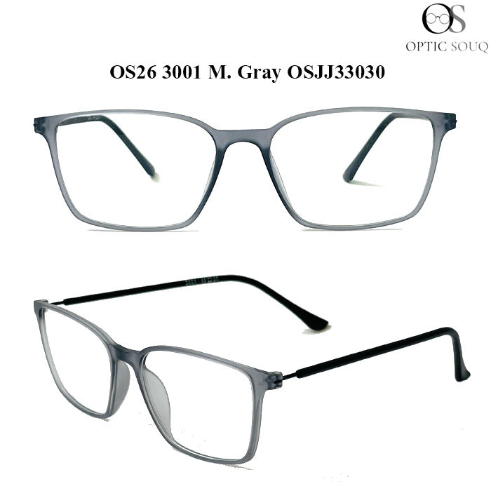 OS26 3001 Made in India Eyewear - M. Gray