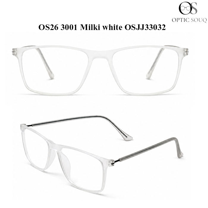 OS26 3001 Made in India Eyewear - Milky white