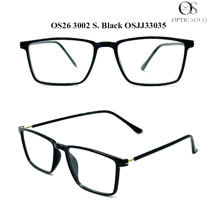 OS26 3002 Made in India Eyewear - S. Black