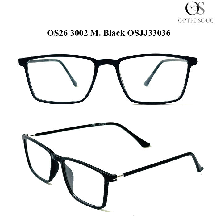 OS26 3002 Made in India Eyewear - M. Black