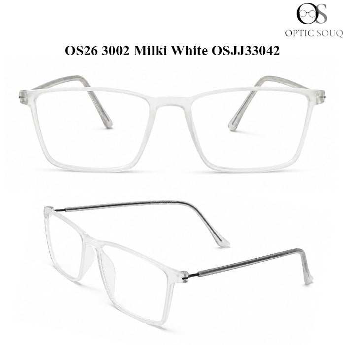 OS26 3002 Made in India Eyewear - Milky White