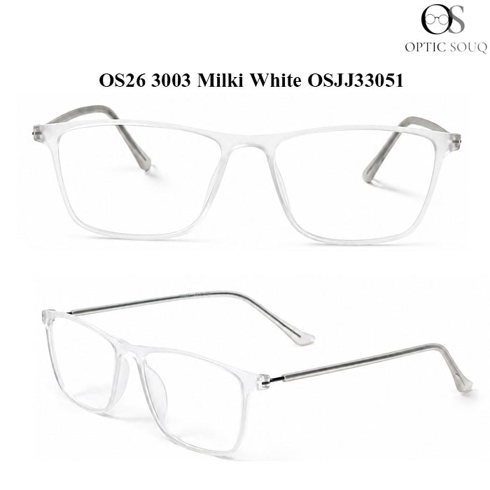 OS26 3003 Made in India Eyewear - Milky White
