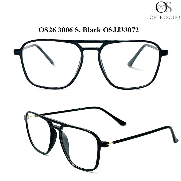OS26 3006 Made in India Eyewear - S. Black