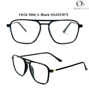 OS26 3006 Made in India Eyewear - S. Black