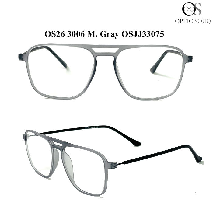 OS26 3006 Made in India Eyewear - M. Gray