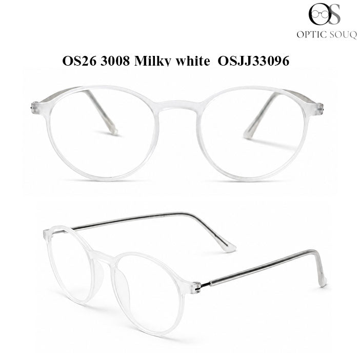 OS26 3008 Made in India Eyewear - Milky white
