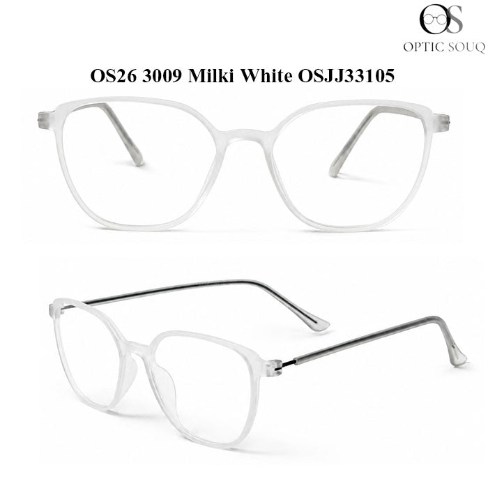 OS26 3009 Made in India Eyewear - Milky White
