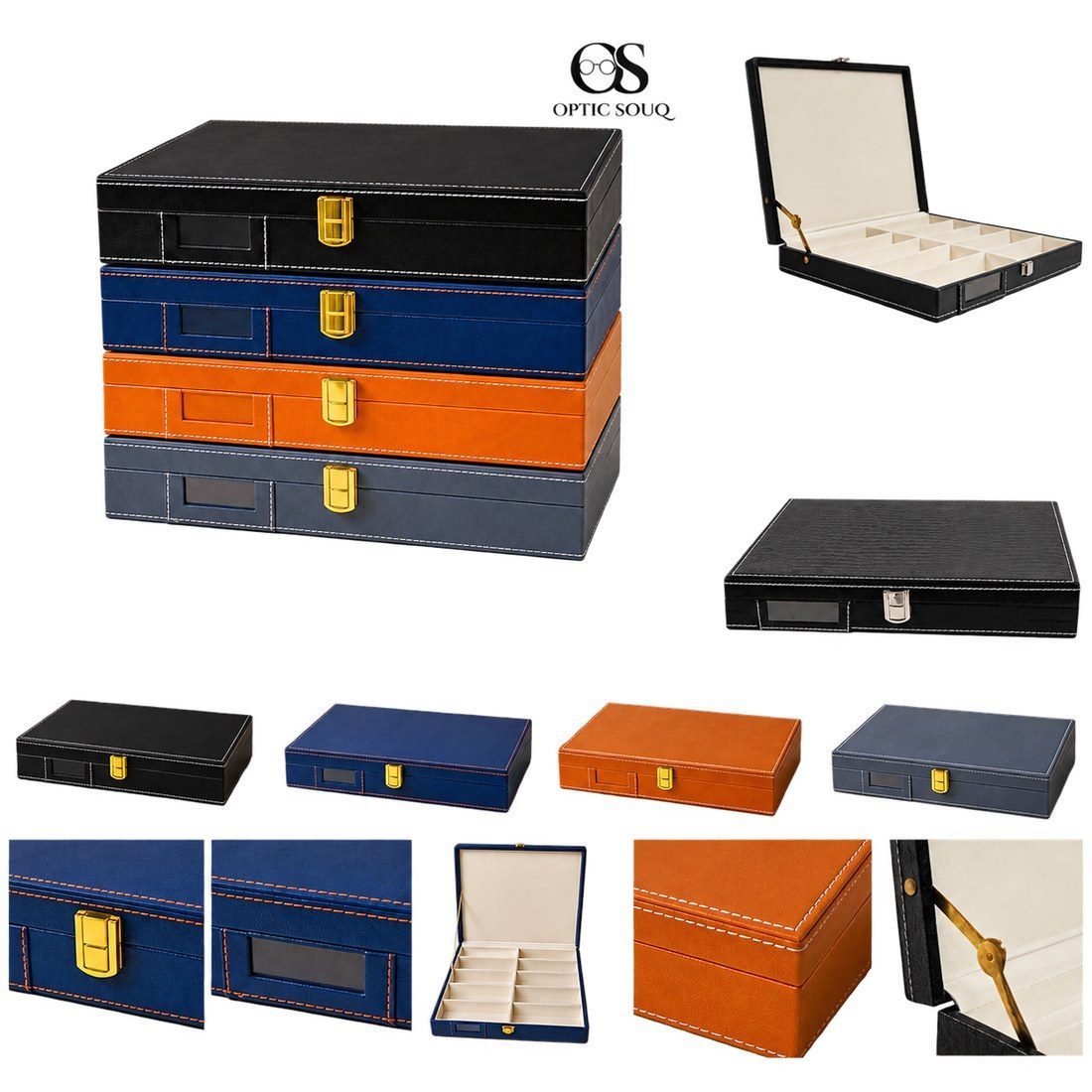 OS10-Pc Rexine Suede Sunglass Tray - Premium - OSSGT10REXPR