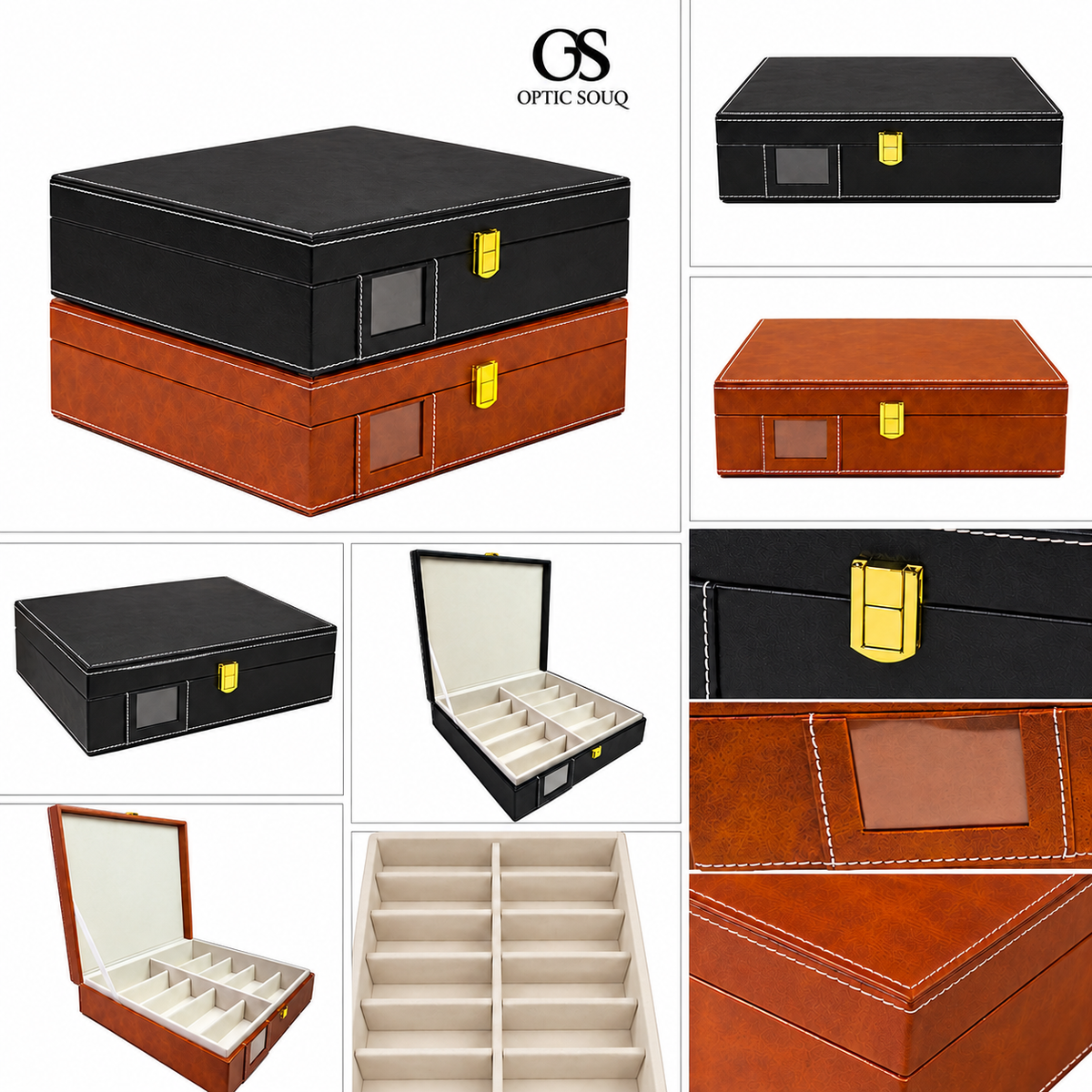 OS10-Pc Rexine Sunglass Tray - Premium - OSSGT10SBXPR
