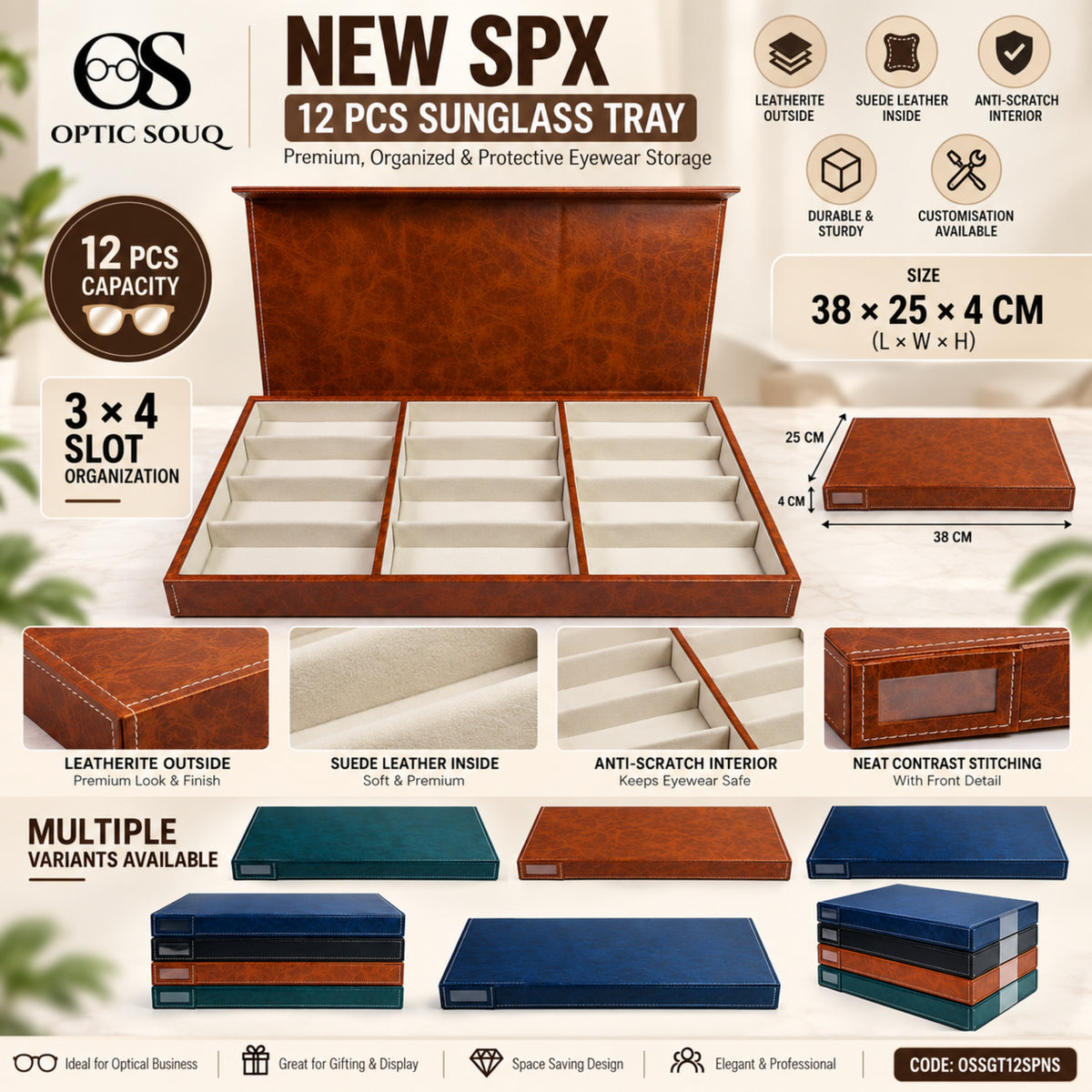 OS12-Pc New SPX Sunglass Tray - OSSGT12SPNS