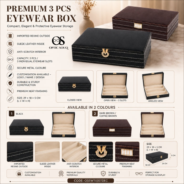 OS3-Pc Eyewear Box - Economic premium display tray - OSEWT03STDEC