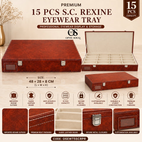 OS15-Pc S.C. Rexine Eyewear Tray - Premium