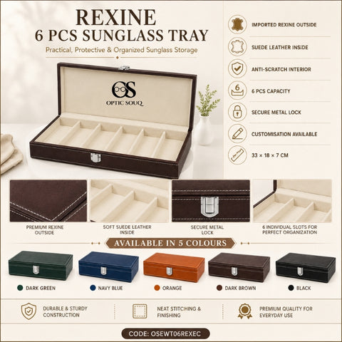 OS6-Pc Rexine Eyewear Tray - Economic