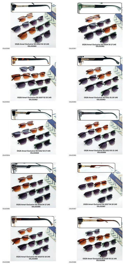 OS26 Amari Exclusive Sunglasses Sample Kit - 10 Models