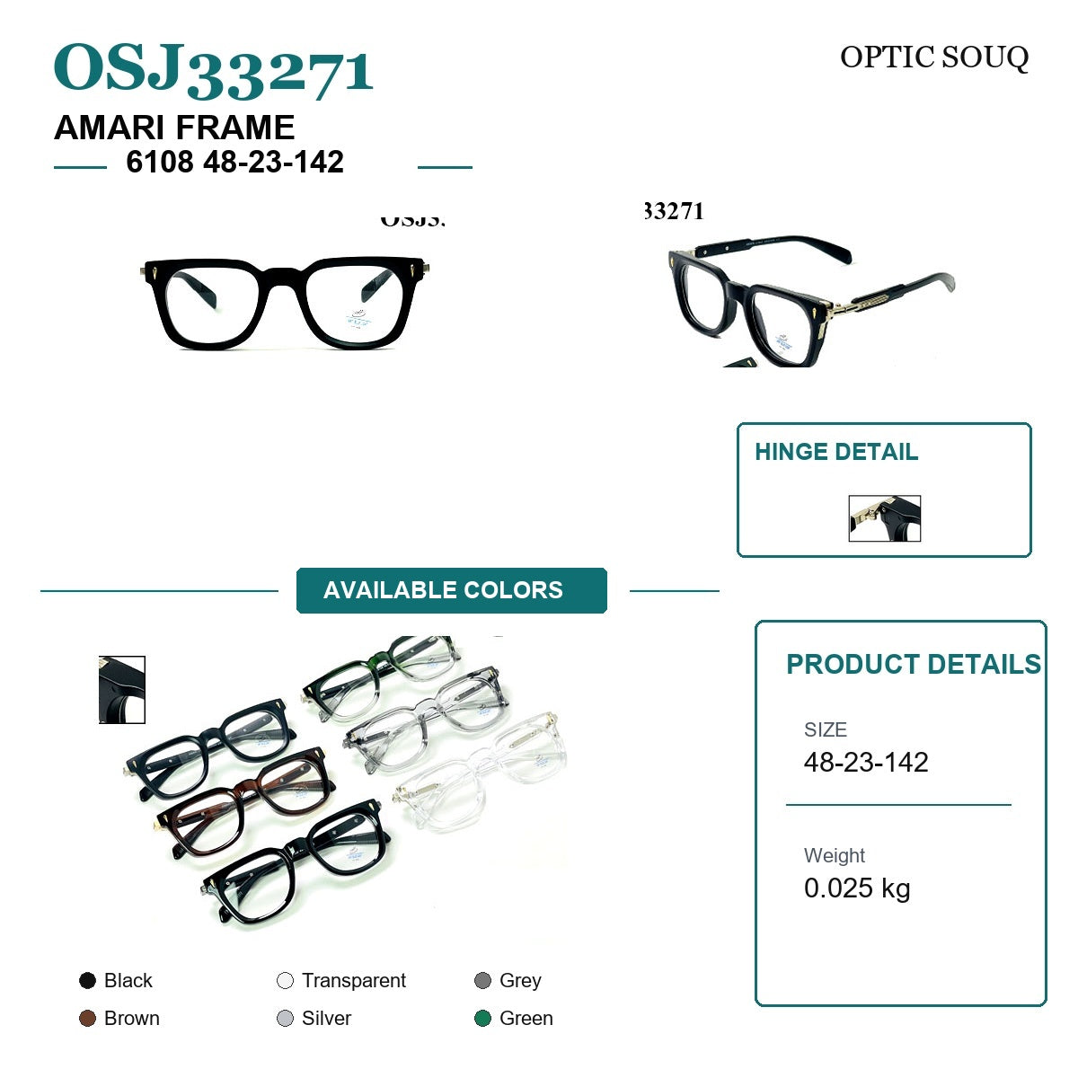 AMARI FRAME 6108 48-23-142