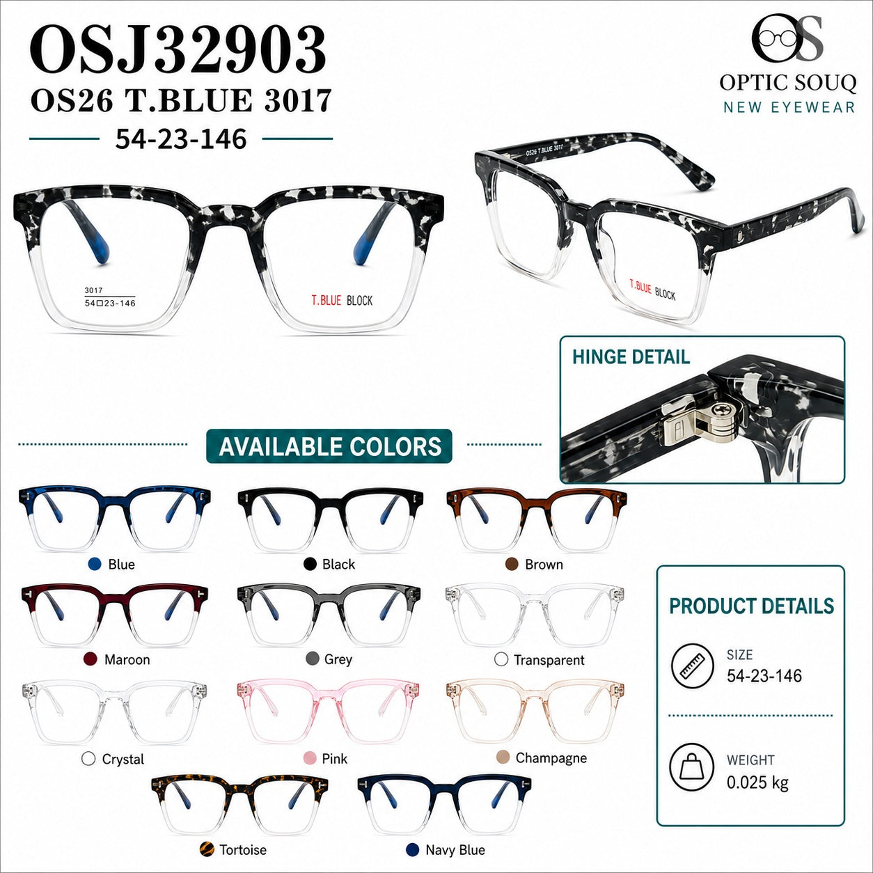 OS26 T.BLUE 3017(54-23-146)