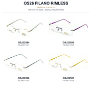 OS26 FILANO Rimless Sample Kit - 10 Models — original models 1 to 4 of 10