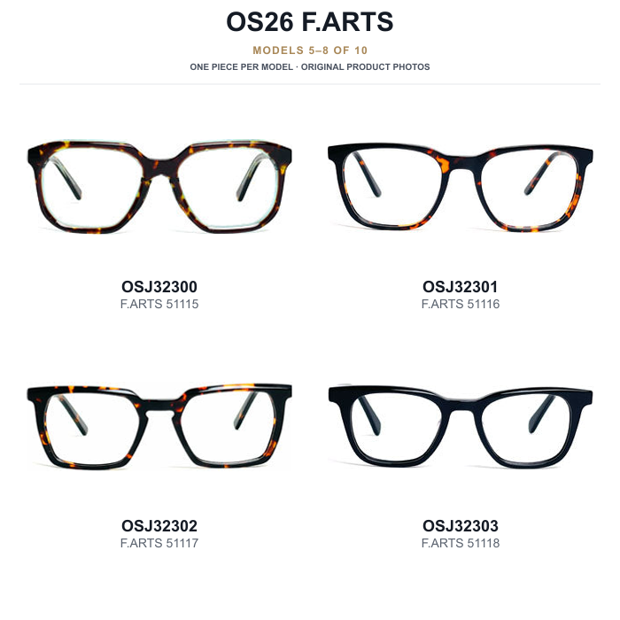 OS26 F.ARTS Eyewear Sample Kit - 10 Models — original models 5 to 8 of 10