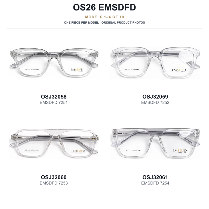 OS26 EMSDFD Sample Kit - 10 Models — original models 1 to 4 of 10