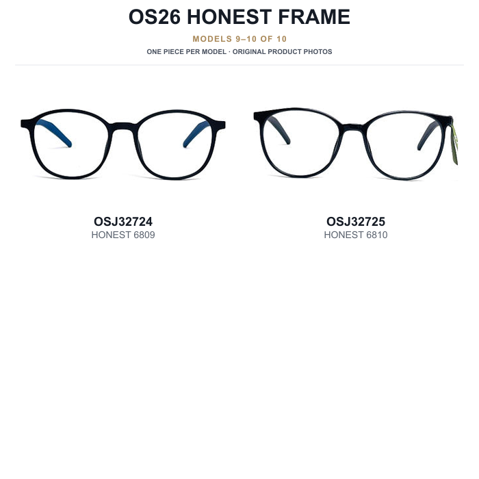 OS26 HONEST Frame Sample Kit - 10 Models — original models 9 to 10 of 10
