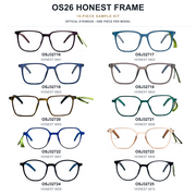 OS26 HONEST Frame Sample Kit - 10 Models — complete square poster, one piece per model