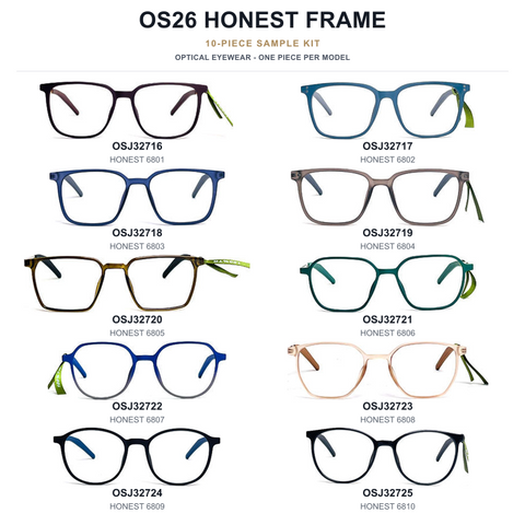 OS26 HONEST Frame Sample Kit - 10 Models