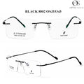 OS26 Black 8802 rimless optical frame