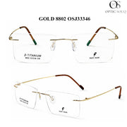 OS26 Gold 8802 rimless optical frame