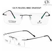 OS26 Gun Metal 8802 rimless optical frame
