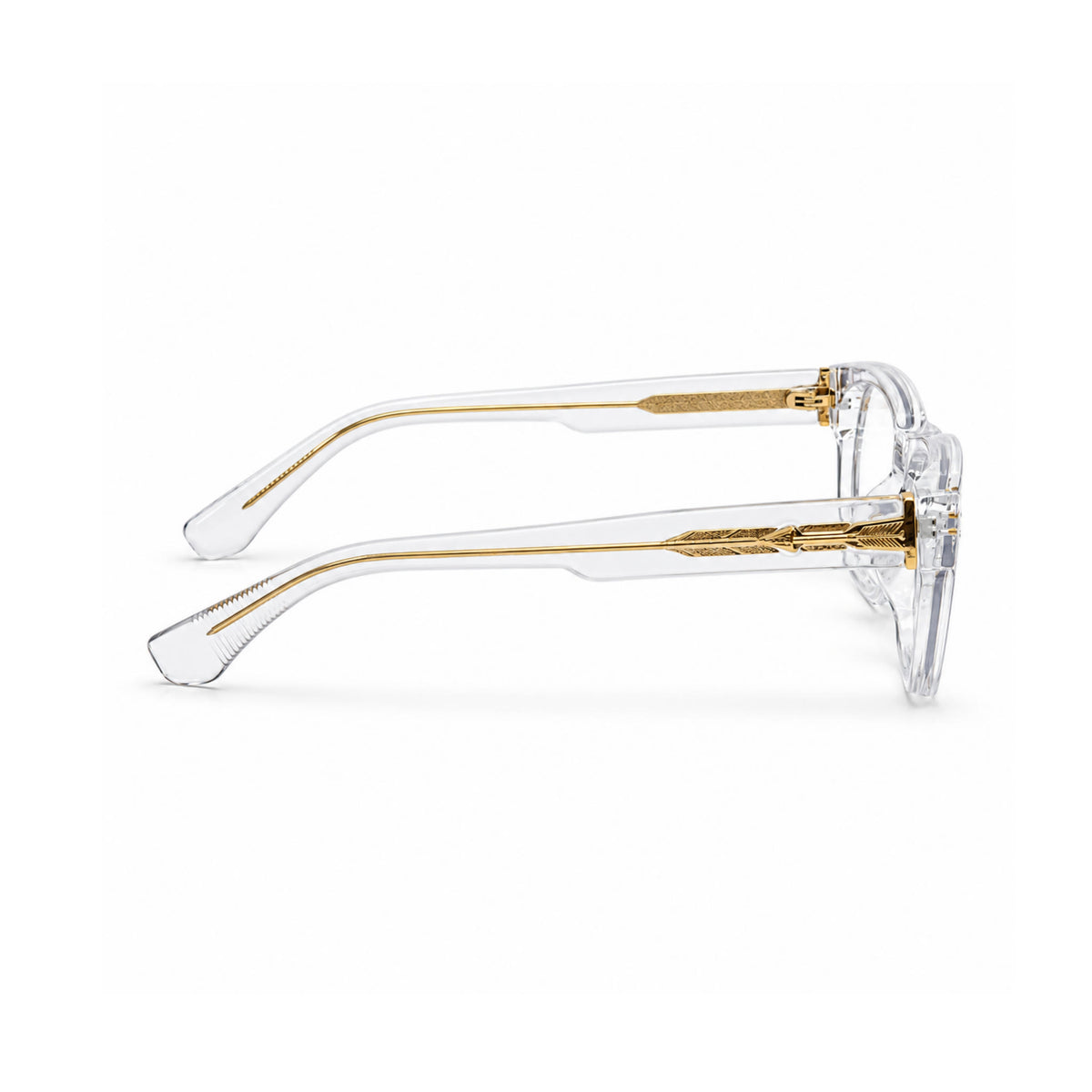 OS26 DAWN VM001 Clear Crystal optical frame, side view - wholesale, Optic Souq