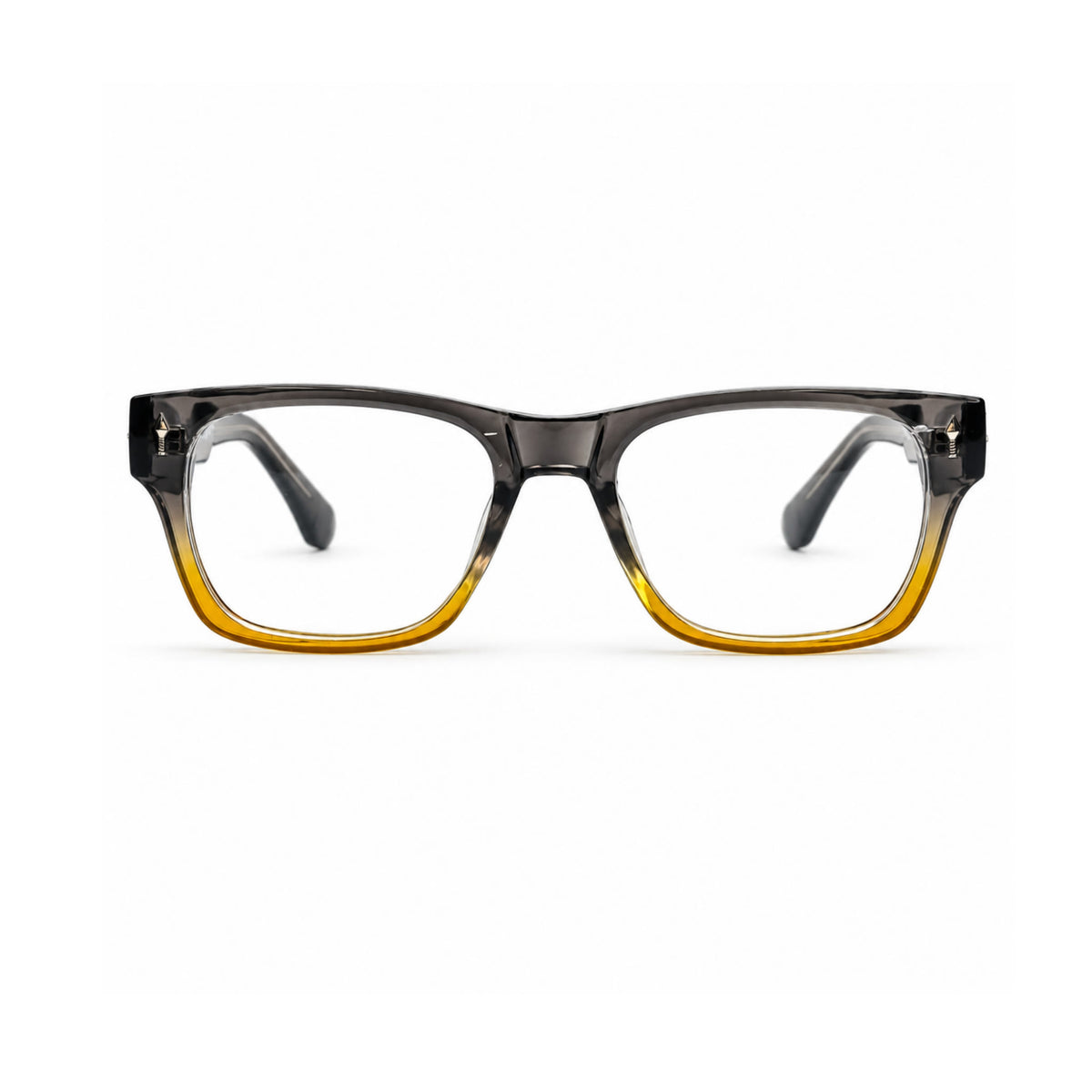 OS26 DAWN VM001 Grey Amber Gradient optical frame, front view - wholesale, Optic Souq
