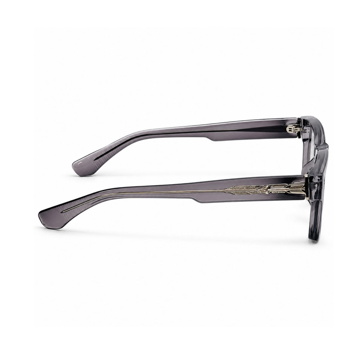OS26 DAWN VM001 Grey Crystal optical frame, side view - wholesale, Optic Souq