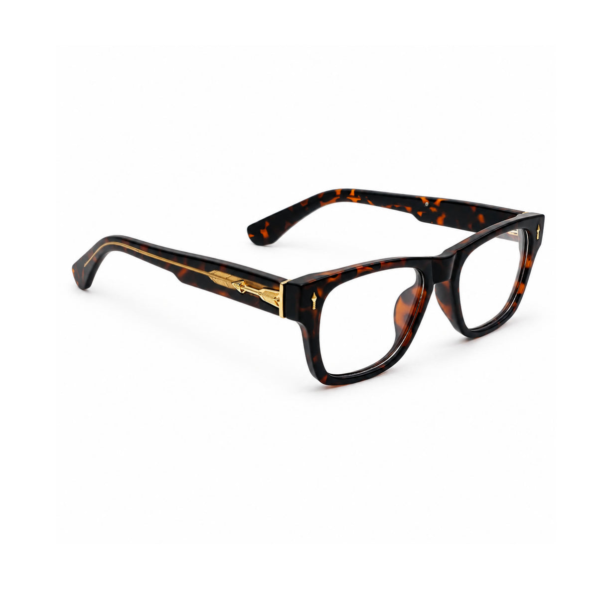 OS26 DAWN VM001 Tortoise optical frame, three quarter view, other side - wholesale, Optic Souq