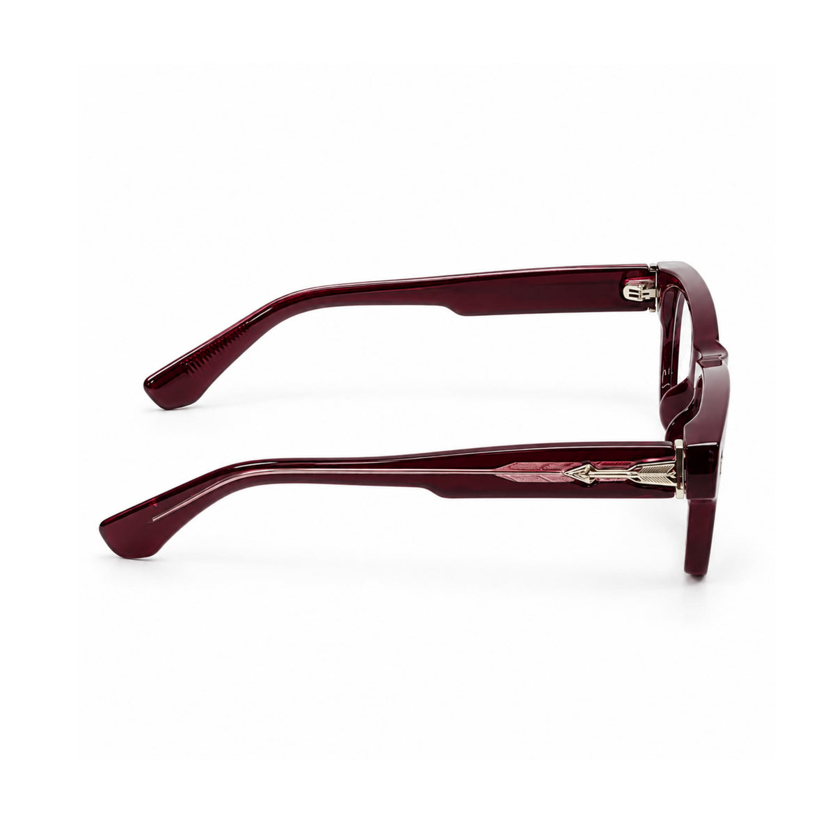 OS26 DAWN VM001 Wine Red optical frame, side view - wholesale, Optic Souq